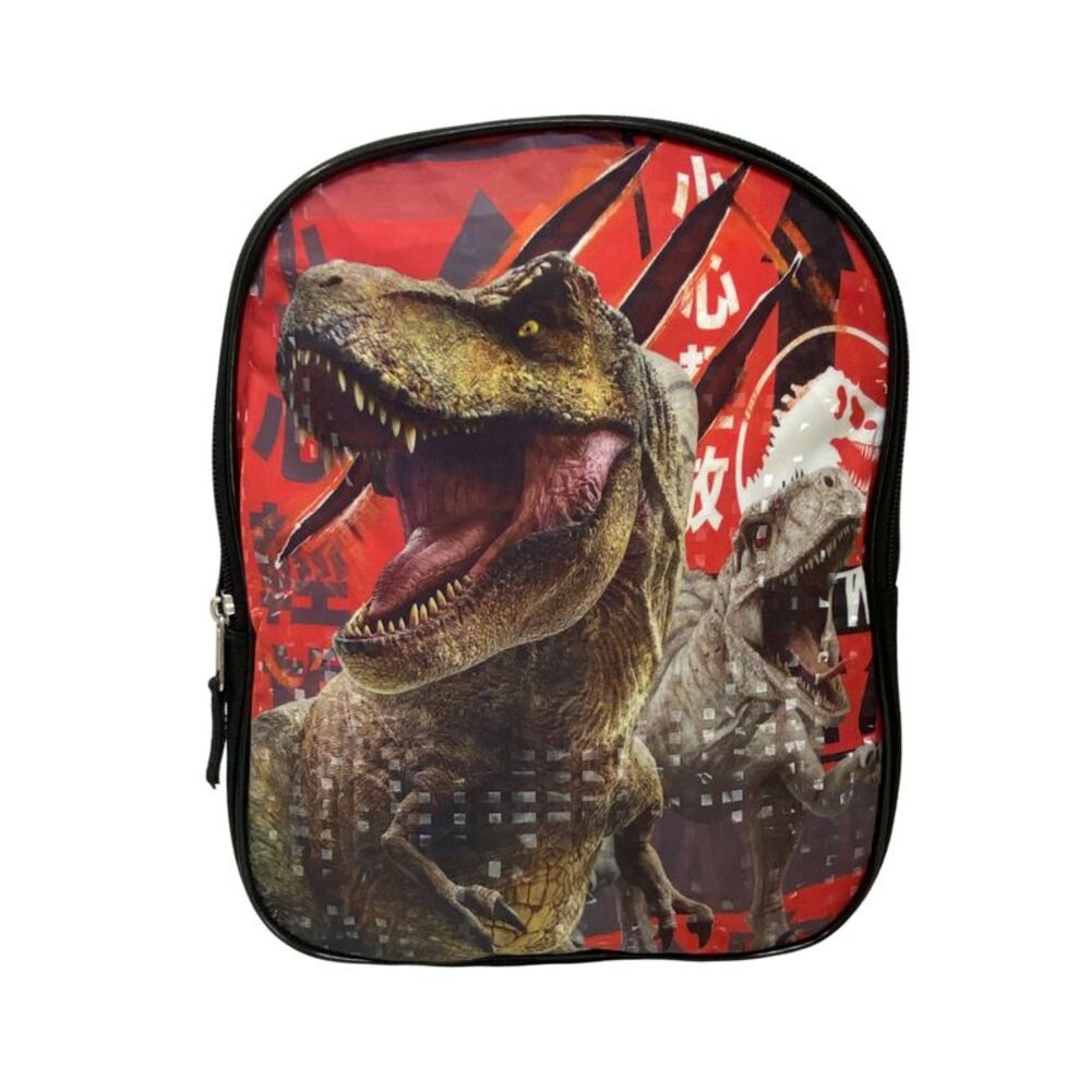 New Jurassic World Dinosaur Mini Backpack T-Rex Red Black Small